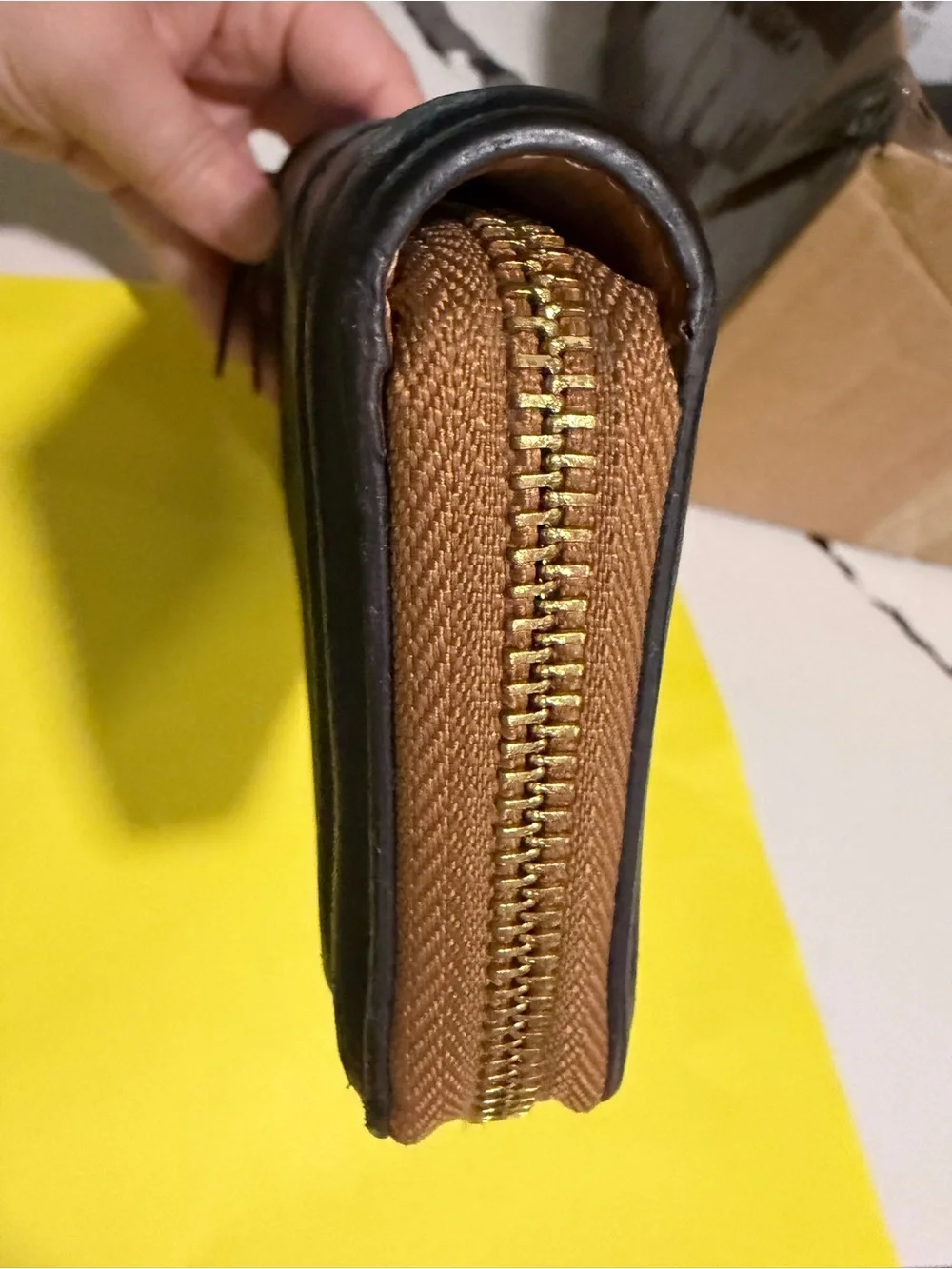 Tory Burch Black Quilted Leather Long Wallet